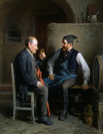 La Degustazione del Vino, o Una Buona Annata da Friedrich Friedlander